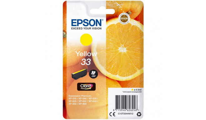 "Epson C13T33444012 yellow"