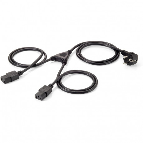 "Equip Y-Netzanschlusskabel Schuko -> 2x IEC C13 St/Bu"