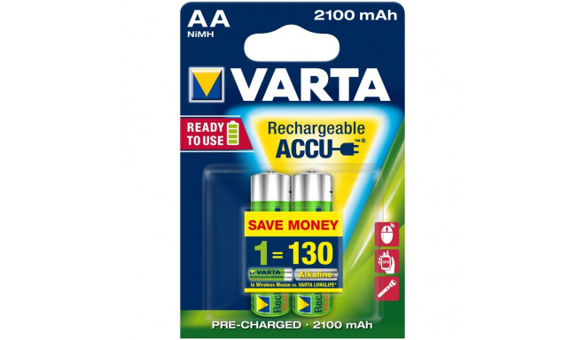 "Akku AA 1.2V (HR06) *Varta* Recharge Accu - 2er-Pack"