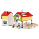 "Schleich Farm World 42407 Bauernhaus mit Stall und Tieren"