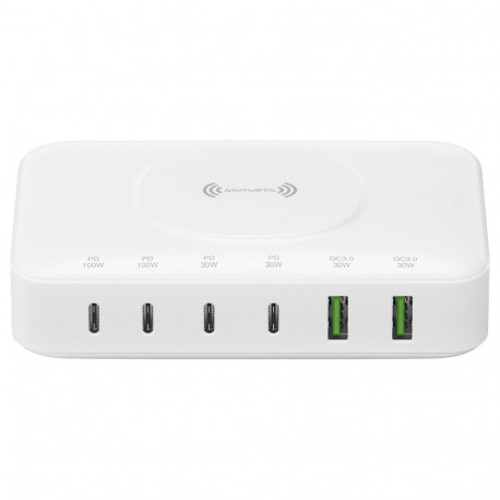 "4smarts 7in1 GaN Ladestation 100W Wireless Charger. wei"