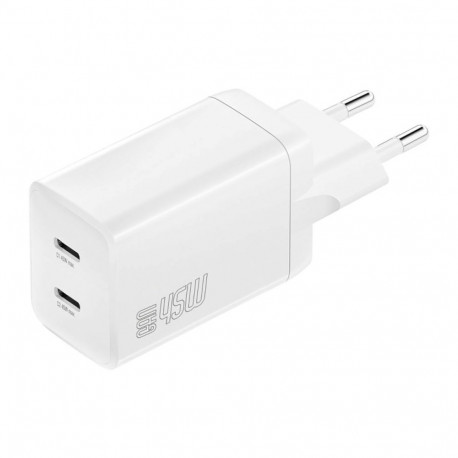 "4smarts Ladegert PDPlug Dual 45W GaN 2xC. wei"