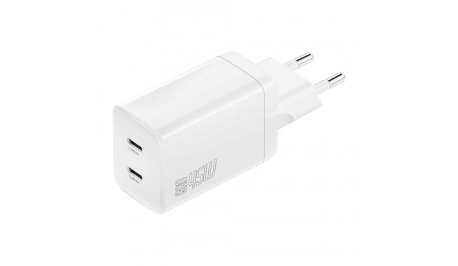 "4smarts Ladegert PDPlug Dual 45W GaN 2xC. wei"