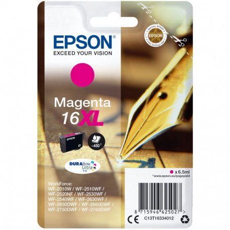 "Epson Tinte 16XL C13T16314012 Magenta bis zu 450 Seiten"