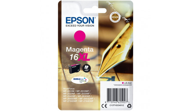 "Epson Tinte 16XL C13T16314012 Magenta bis zu 450 Seiten"