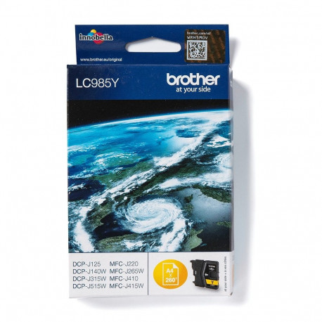"Brother Tinte LC-985Y Gelb bis zu 260 Seiten nach ISO/IEC 24711"