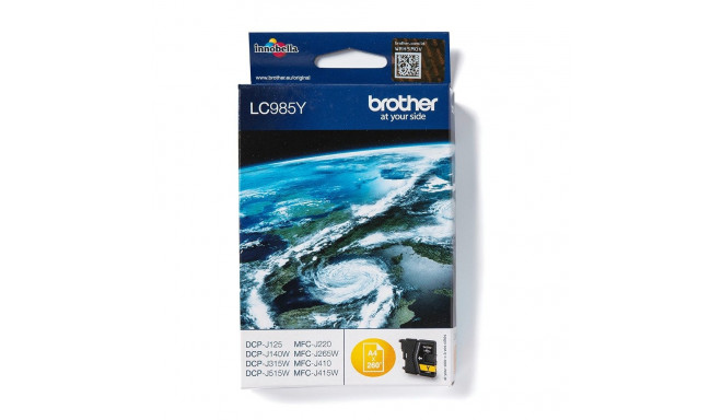 "Brother Tinte LC-985Y Gelb bis zu 260 Seiten nach ISO/IEC 24711"