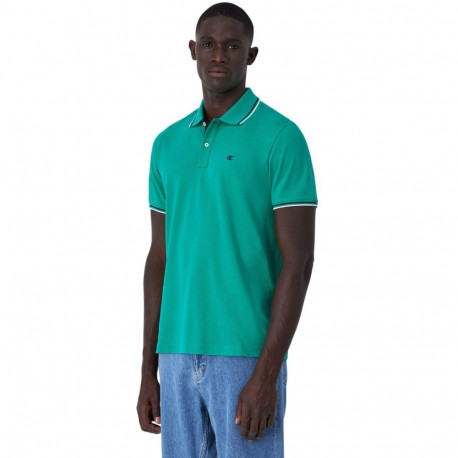 Koszulka męska Champion polo zielona 220897 GS130 XL