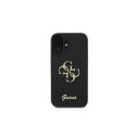 Guess Fixed Glitter Big 4G case for iPhone 16 Plus - black
