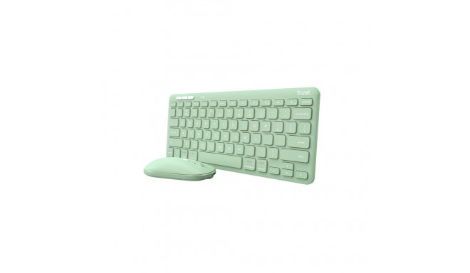 KEYBOARD +MOUSE WRL LYRA/GREEN 24942 TRUST