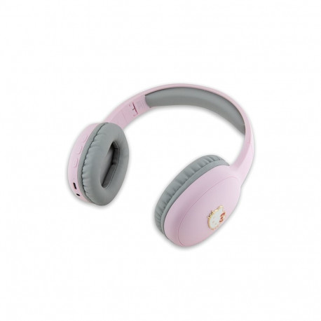 Hello Kitty ülepea Bluetooth kõrvaklapid HKBHA1BKHLMP roosa metallist logo