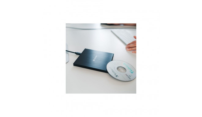 Verbatim väline Slimline Blu-ray kirjutaja + USB-C/USB-A kaabel must 43889