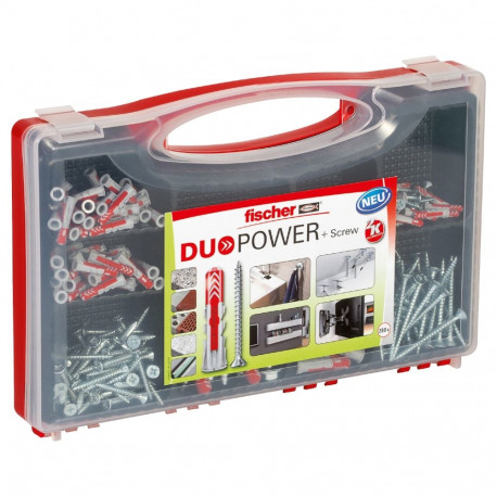 Set of dowels with screws DuoPower, Fischer 280 pcs.