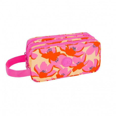 Coolpack pinal Primus, 3 lukuga tühi, Flores Rosa