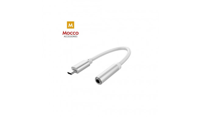 Mocco adapter USB-C - 3.5mm, hõbedane