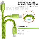 Swissten Textile Universal Micro USB Data and Charging Cable 2m