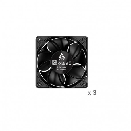 ARCTIC S12038-8 Server Fans, 4-pin, 120mm, 3 pcs