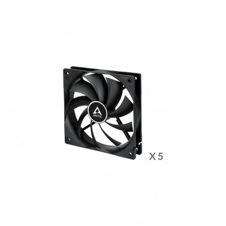 ARCTIC F12, 3-pin, 120mm, Case Fans, black, 5 pcs