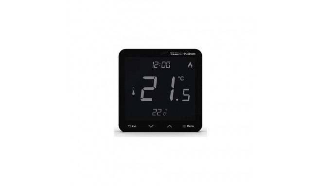 Wired room thermostat black R-S3