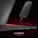 Axagon EEM2-GAM, USB-C 10Gbps - NVMe & SATA SSD GAME M.2 box, bezšroubkový SSD enclosure Black