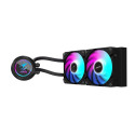 GIGABYTE AORUS WATERFORCE II 240 AIO Liquid CPU Cooler - 2x120mm ARGB Fans, slide-in interlocking me