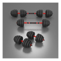 6IN1 WEIGHT SET HMS SGN140 (BARBELL, DUMBBELL AND KETTLEBELL) 40KG