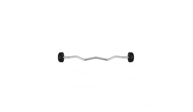 HMS GSL15 fixed barbell/rubberised broken bar 15 kg