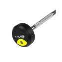HMS GSL15 fixed barbell/rubberised broken bar 15 kg