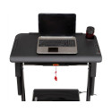 HMS LOOP12 MULTI electric treadmill with desk 1-12 km/h, black