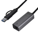 UNITEK adapter USB-A/USB-C - RJ-45 2.5 Gbit, U1313C