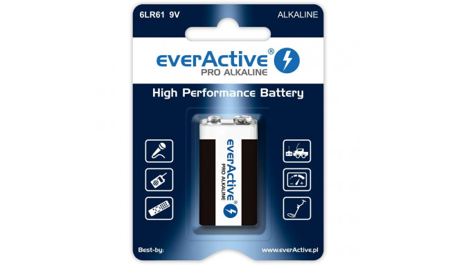 Aluseline patarei 6LR61 9V (R9*) everActive Pro