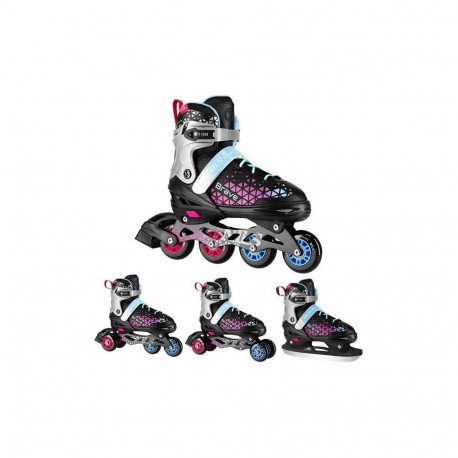 NH18190A BRAVE 4in1 PINK INLINE SKATES SIZE M. S(29-33) WITH WYM. TUL. ICE HOCKEY NILS EXTREME