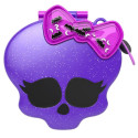 Polly Pocket Monster High kompaktne mängukomplekt 3 mikro nuku ja 10 lisatarvikuga, avaneb keskkooli