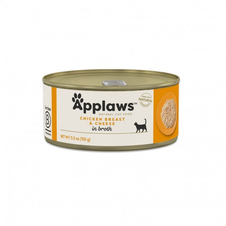APPLAWS Chicken breast and cheese in broth - wet cat food - 156g