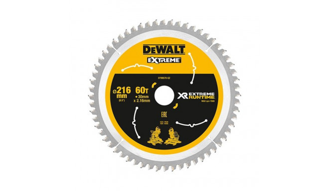 DeWALT XR FlexVolt Saw Blade 216mm x 30mm 60T