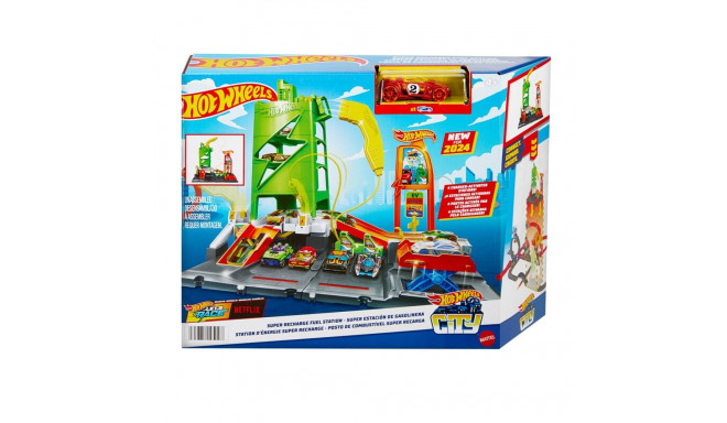 Hot Wheels City super laadimis tankla 1:64 mõõtkavas mänguautoga