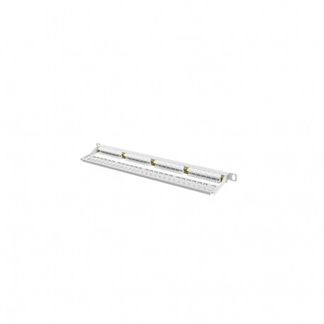 LANBERG PATCH PANEL 24 PORT 0.5U CAT.6 UTP GRAY
