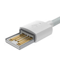 Baseus Simple Wisdom andmekablikomplekt USB Lightning 2.4A (2PCS|Set）1.5m valge
