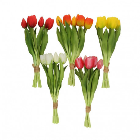 Artificial flower FLOWERLY H30cm 5pcs tulips, mix