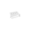 Lanberg 19" fixed shelf 1U/483x300mm max load capacity up to 25kg, grey |