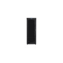 Lanberg Rack cabinet 19" free-standing 42U/800x800 (flat pack) with glass door lCD V2, black |