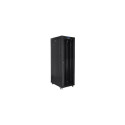 Lanberg Rack cabinet 19" free-standing 42U/800x1000 (flat pack) with glass door lCD V2, black |