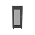 Lanberg Rack cabinet 19" free-standing 15U/800x1000 (flat pack) with mesh door lCD V2, black |