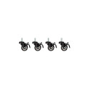 Lanberg Castors x4 with thread and brake for wall mounting cabinets |