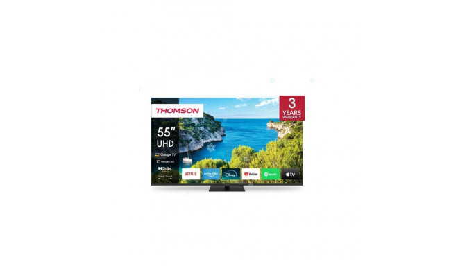 Thomson TV Set||55"|4K/Smart|3840x2160|Wireless LAN|Bluetooth|Google TV|Black|55UG5C14