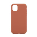 Evelatus Apple iPhone 11 Premium Magsafe Soft Touch Silicone Case New Function Saddle Brown