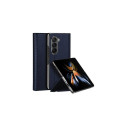 Dux Ducis Samsung Galaxy Z Fold5 5G Bril Leather Flip Wallet Case Blue