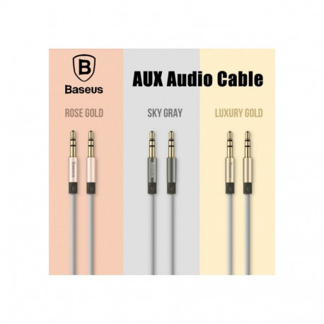 Baseus Universal Fluency Series AUX Audio Cable 1.2M WEBASEAUX-LA0R Rose Gold