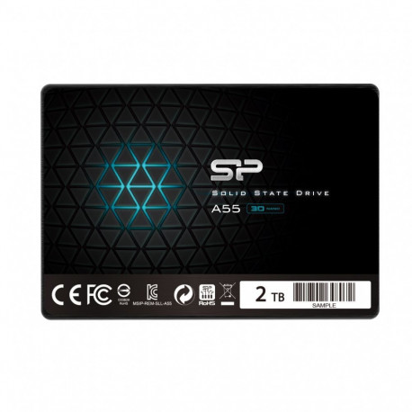 Silicon power Ace A55 2000 GB, SSD form factor 2.5", SSD interface SATA III, Write speed 530 MB/s, R