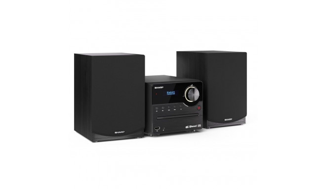 Sharp XL-B517D(BK) Hi-Fi Micro System, CD/FM/USB/Bluetooth v5.0, Aux-in, 45W, Black